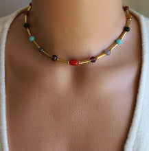 Charger l'image dans la galerie, Collier Rhéa 7 chakras