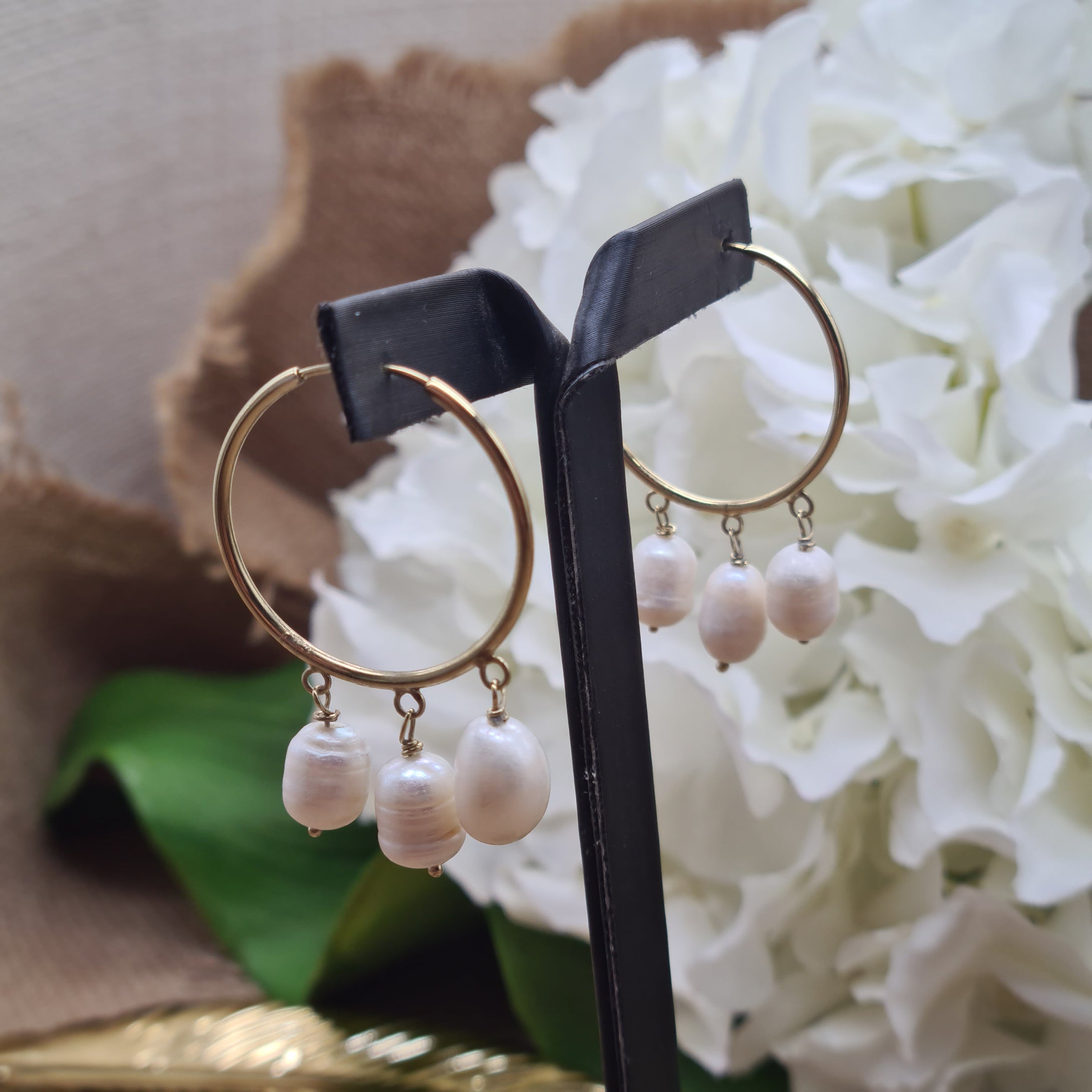 Boucles d'oreilles en Perles naturelles