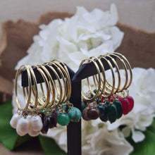 Charger l&#39;image dans la galerie, Boucles d&#39;oreilles Aigue-marine
