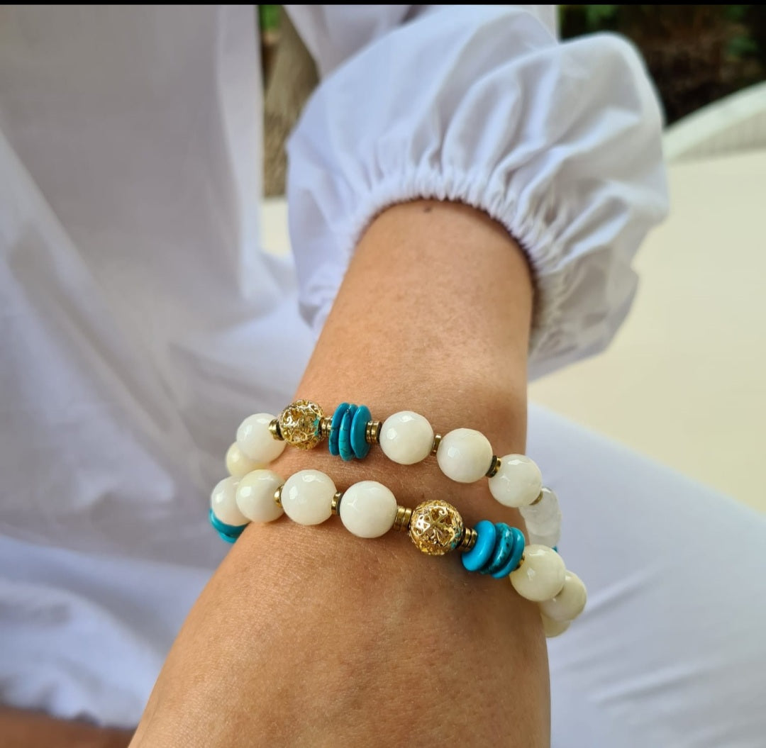 Bracelet White & Blue