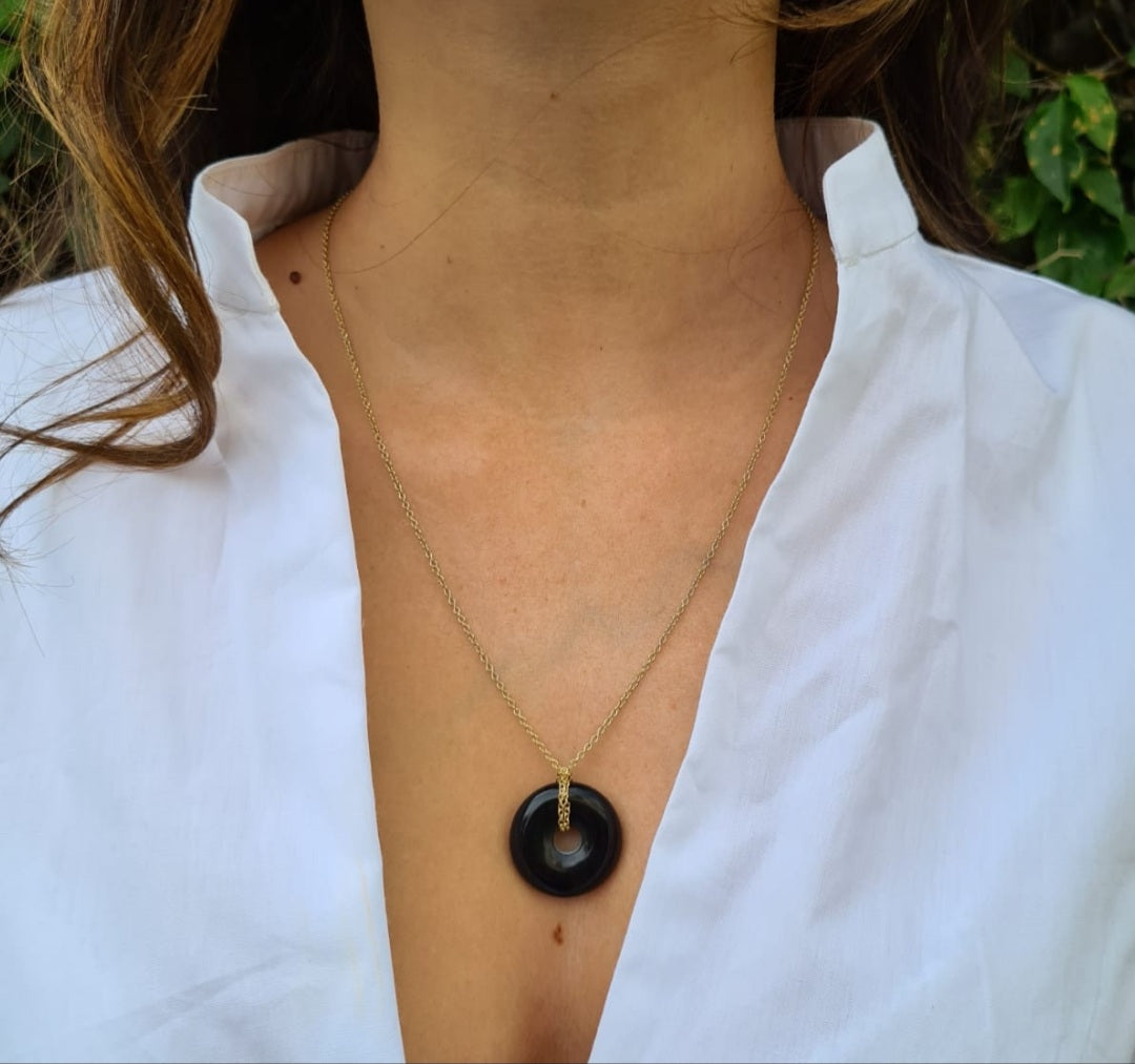Collier Black Donut