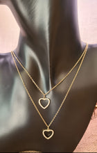 Charger l&#39;image dans la galerie, Collier Double hearts

