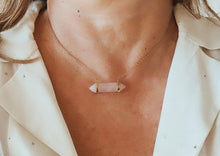 Charger l&#39;image dans la galerie, Collier Luna Quartz rose
