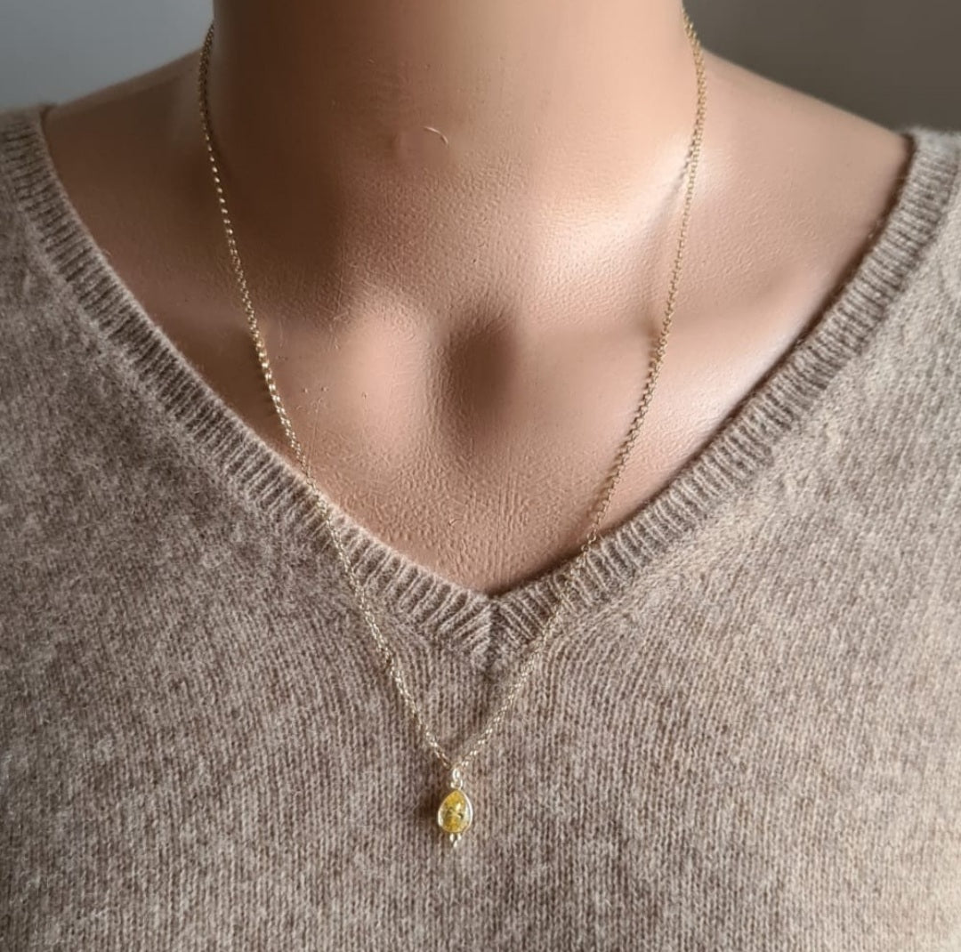 Collier Yellow Drop