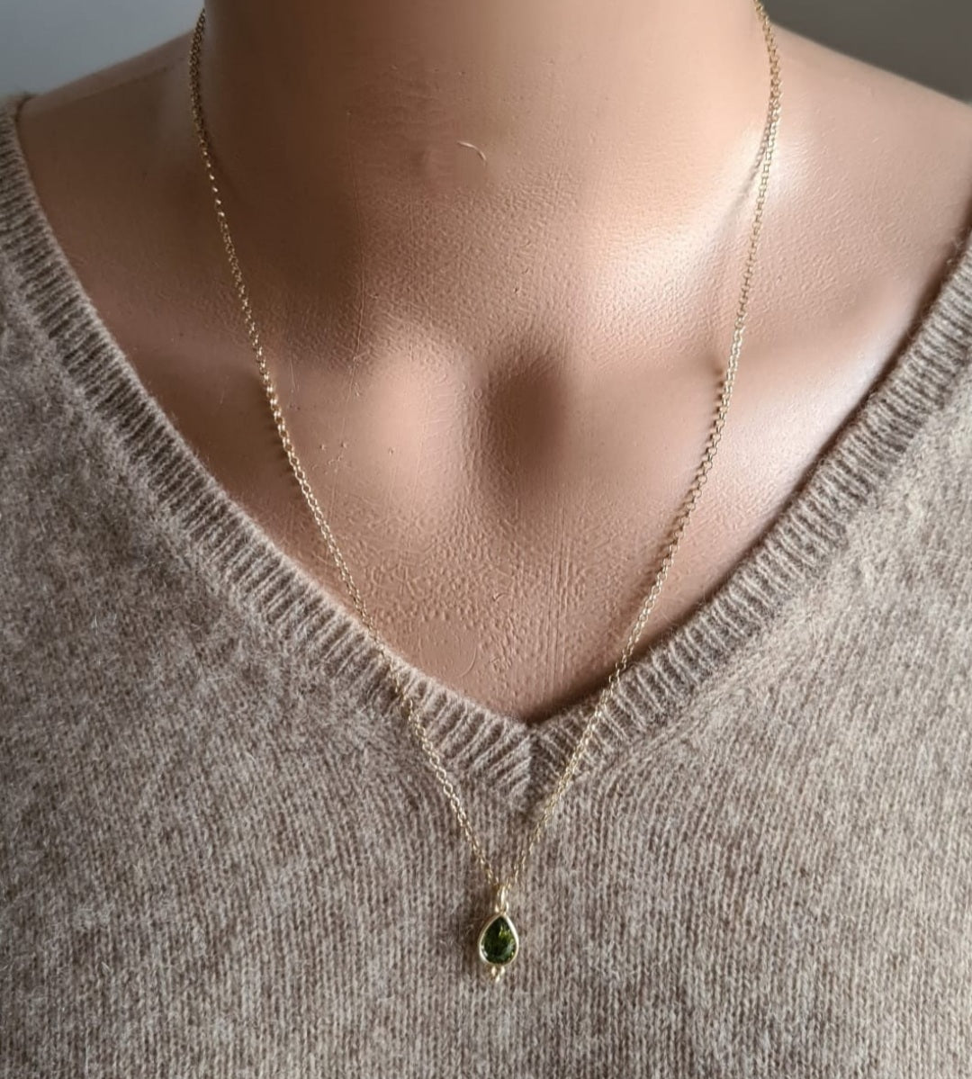 Collier Green Drop