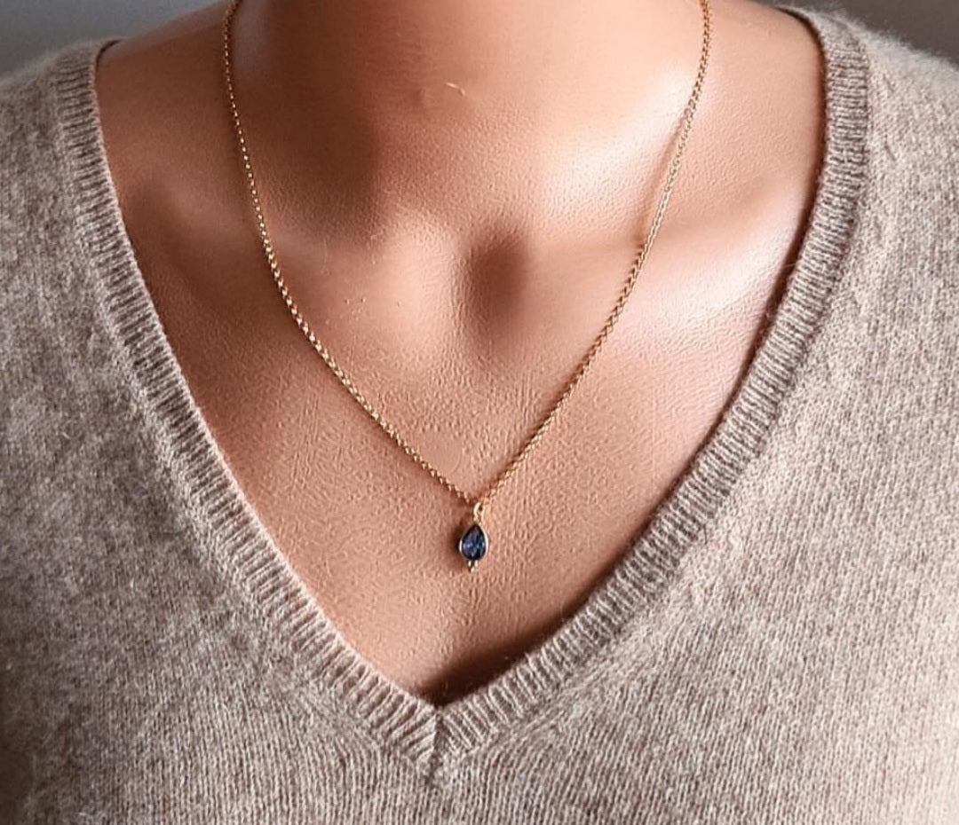 Collier Blue Drop