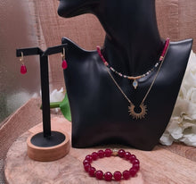 Charger l&#39;image dans la galerie, Boucles d&#39;oreilles Rubis drop
