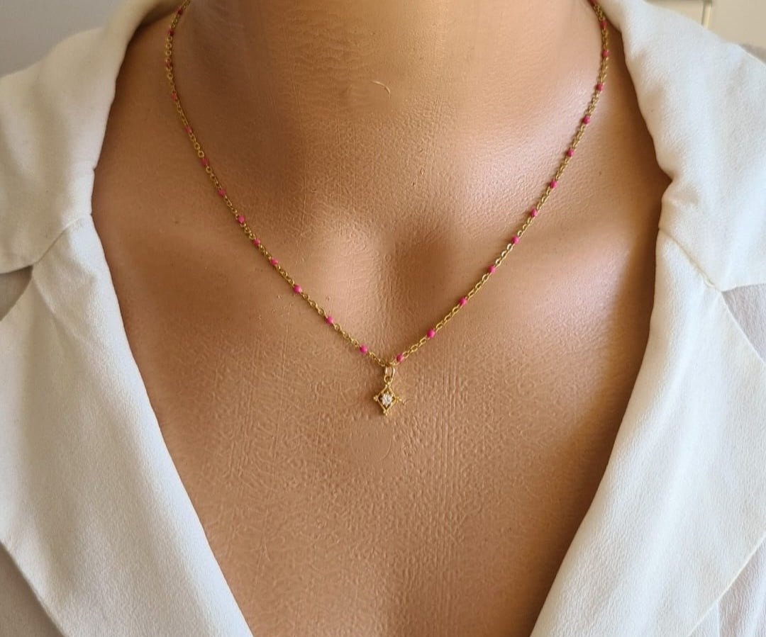 Pink diamond chain