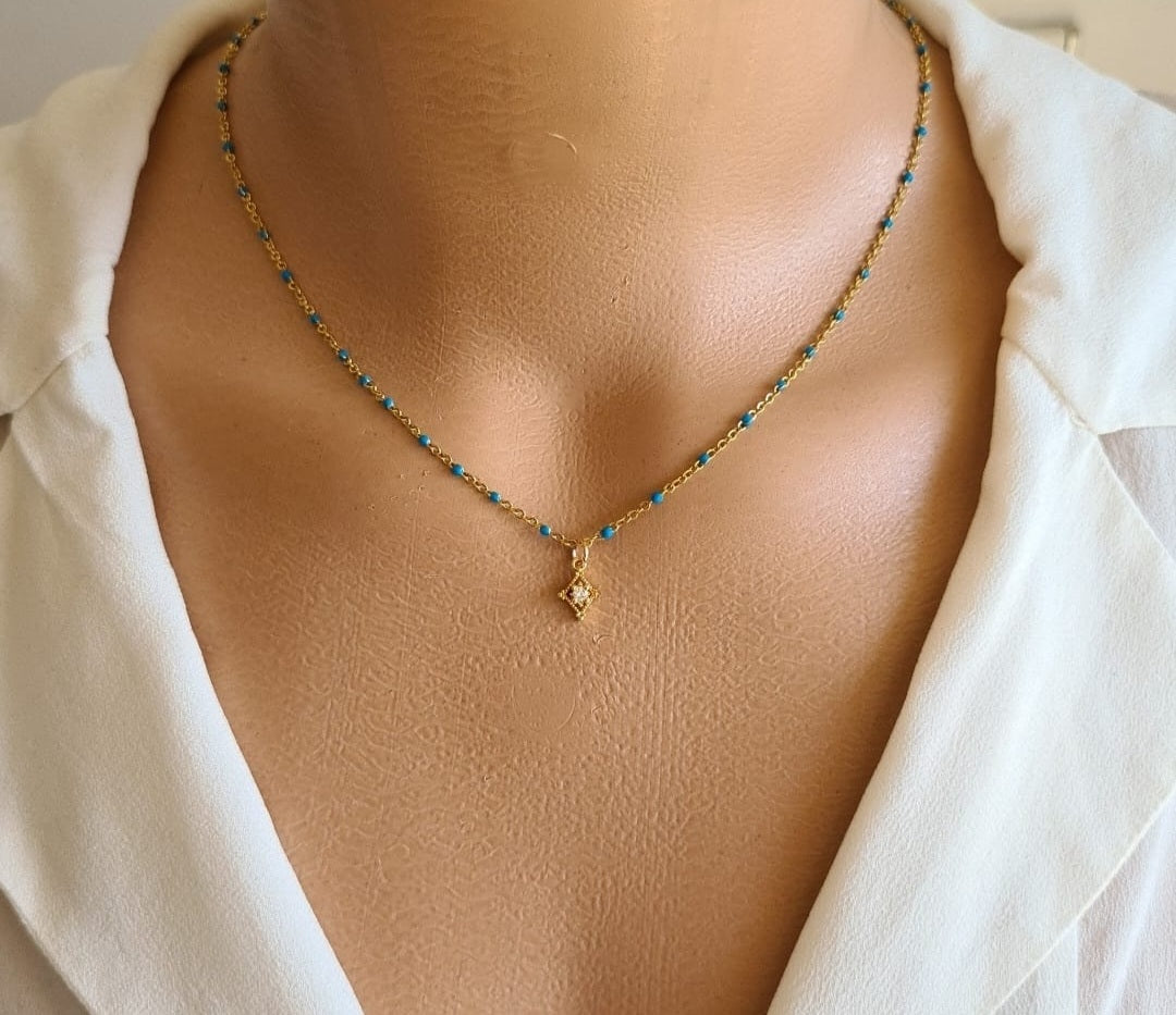 Blue diamond chain