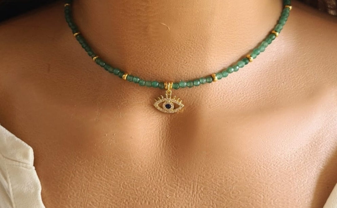 Collier Eye jade