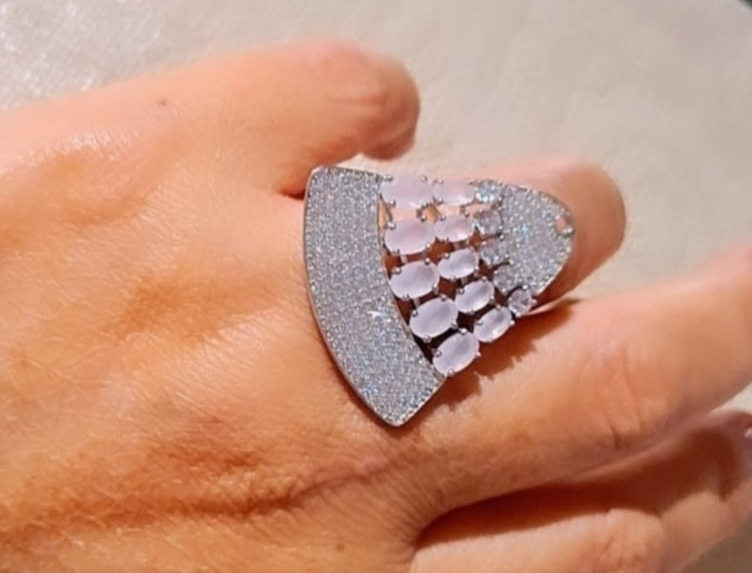 Bague Pink Eventail