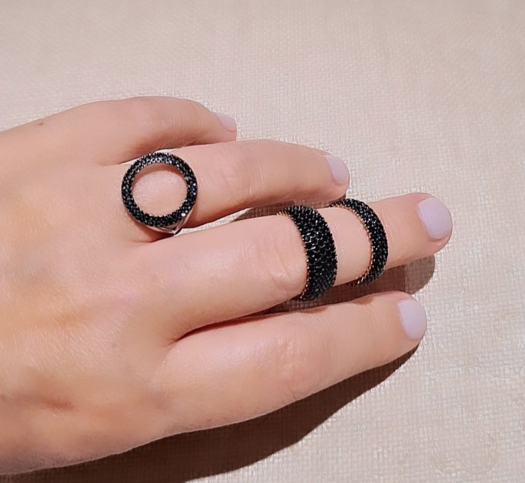 Bague Black circle