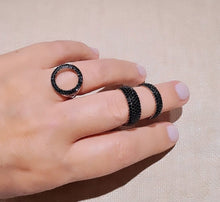 Charger l&#39;image dans la galerie, Bague Black circle
