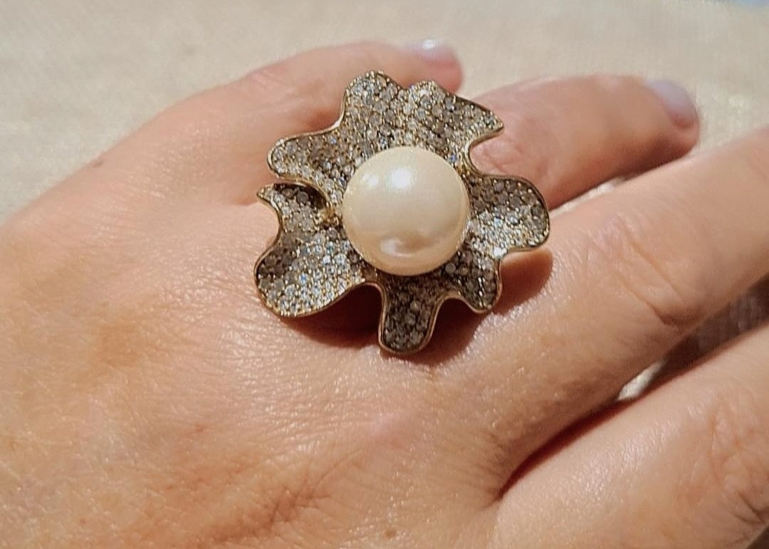 Bague Flowers pearl