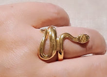 Charger l&#39;image dans la galerie, Bague Gold Snake
