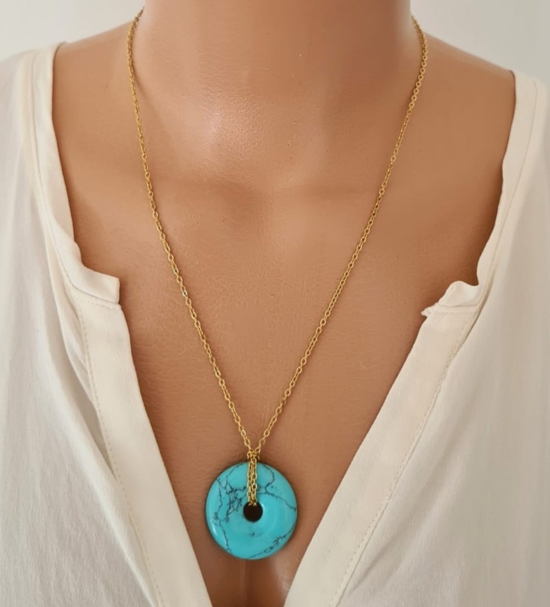 Turquoise donut